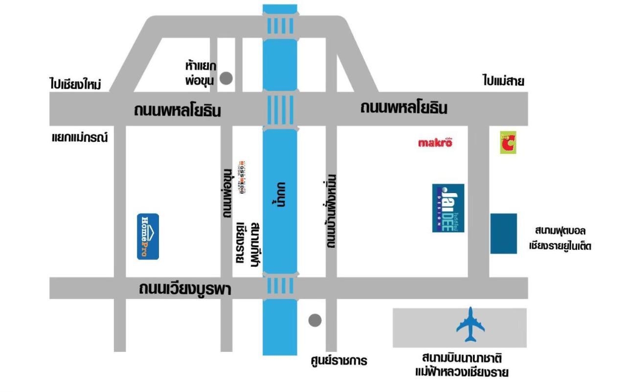 Jaidee Cafe & Hostel Chiangrai Banfangmin Kültér fotó